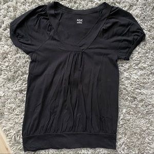 A.N.A. Black Blousey T-Shirt LIKE NEW S
